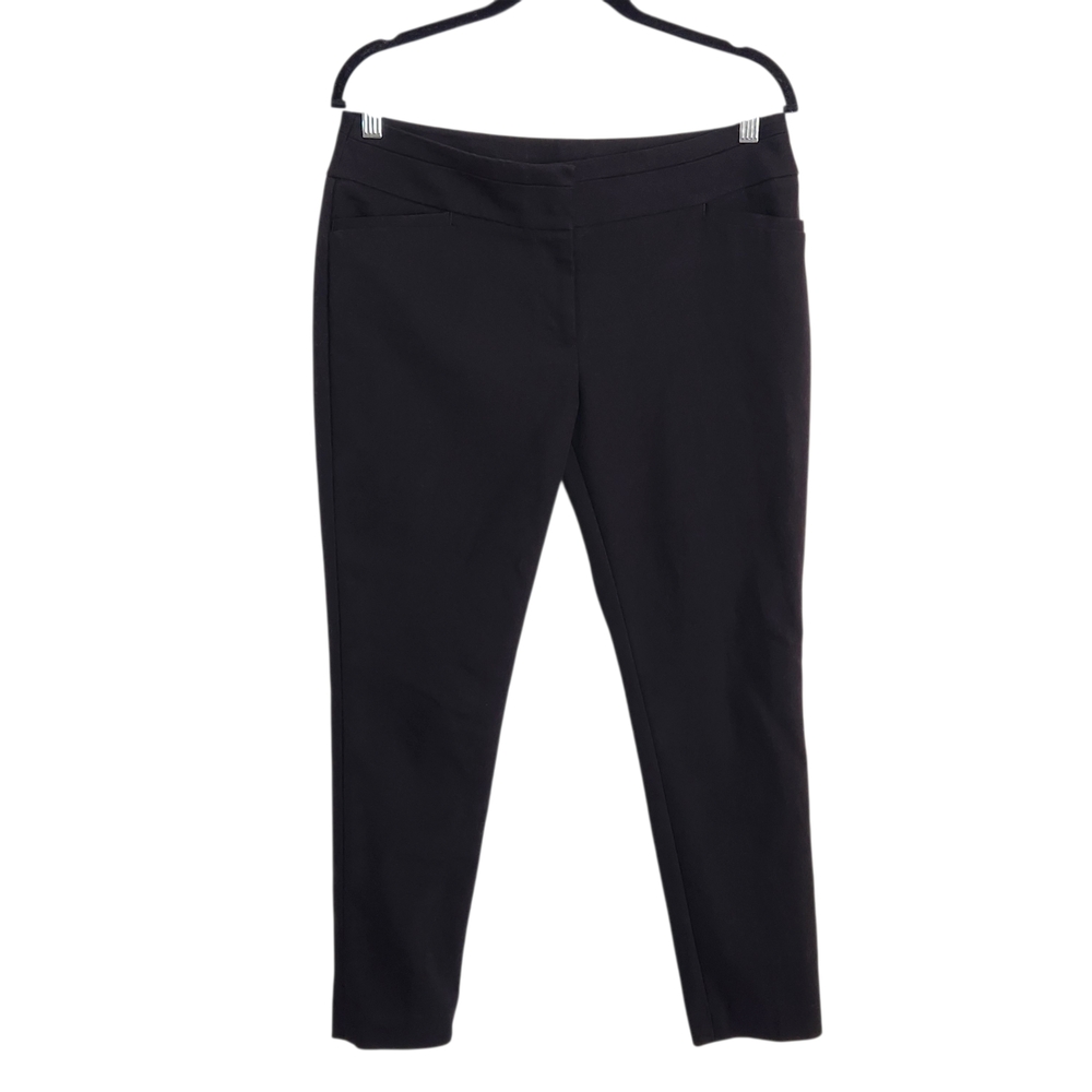 LOFT Black Julie Skinny Ankle Pants Size 8 Petite